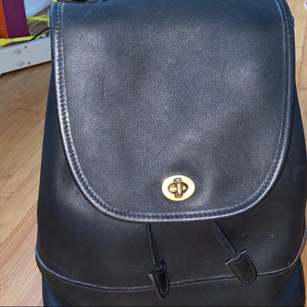 Coach Black Backpack Vintage perfect!!